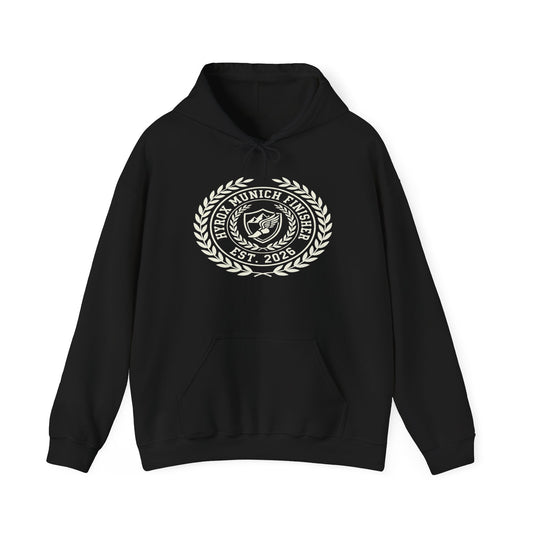 Hoodie HYROX Munich Finisher — back view | hybriddept
