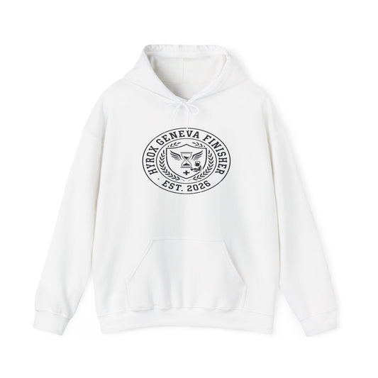 Hoodie HYROX Geneva Finisher — back view | hybriddept