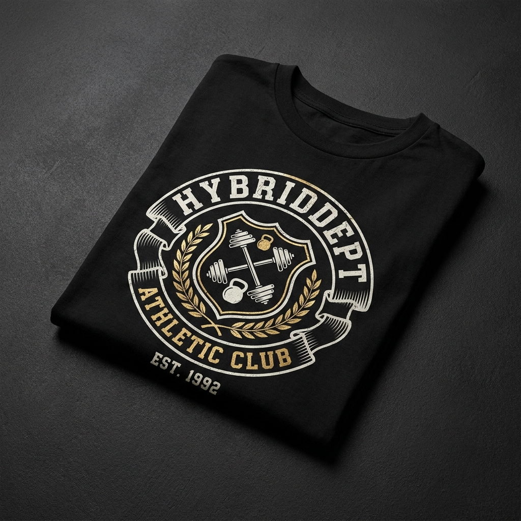 Tee HybridDept Athletic Club — front view | hybriddept