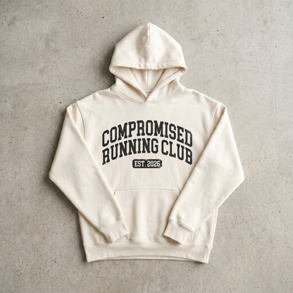 Hoodie Compromised Running Club — back view | hybriddept