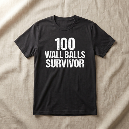 Tee 100 Wall Balls Survivor — HybridDept