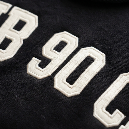 Hoodie Sub 90 Club — détail macro — HybridDept