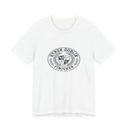 Tee HYROX Dublin Finisher — détail inscription | hybriddept