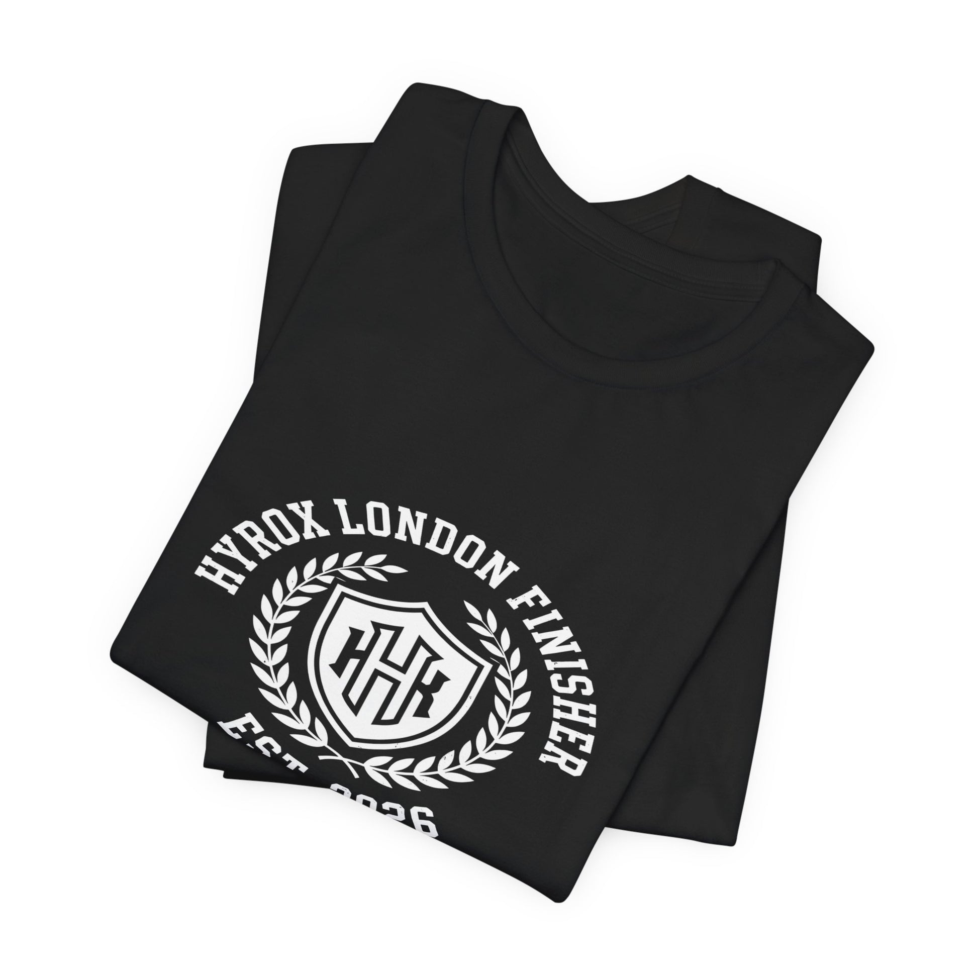 Tee HYROX London Finisher — détail capuche | hybriddept