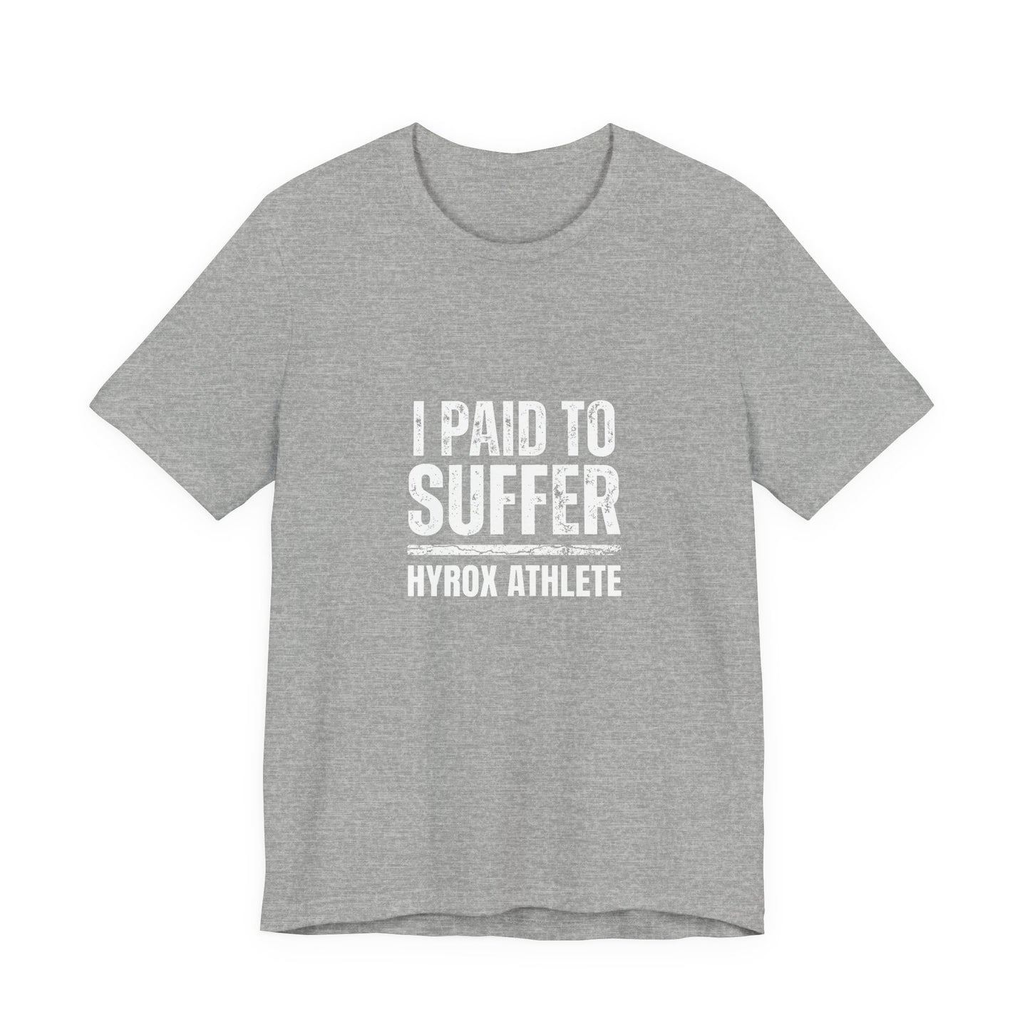Tee I Paid To Suffer — détail inscription | hybriddept