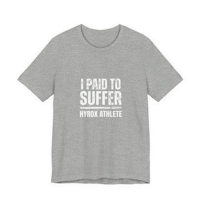 Tee I Paid To Suffer — détail inscription | hybriddept