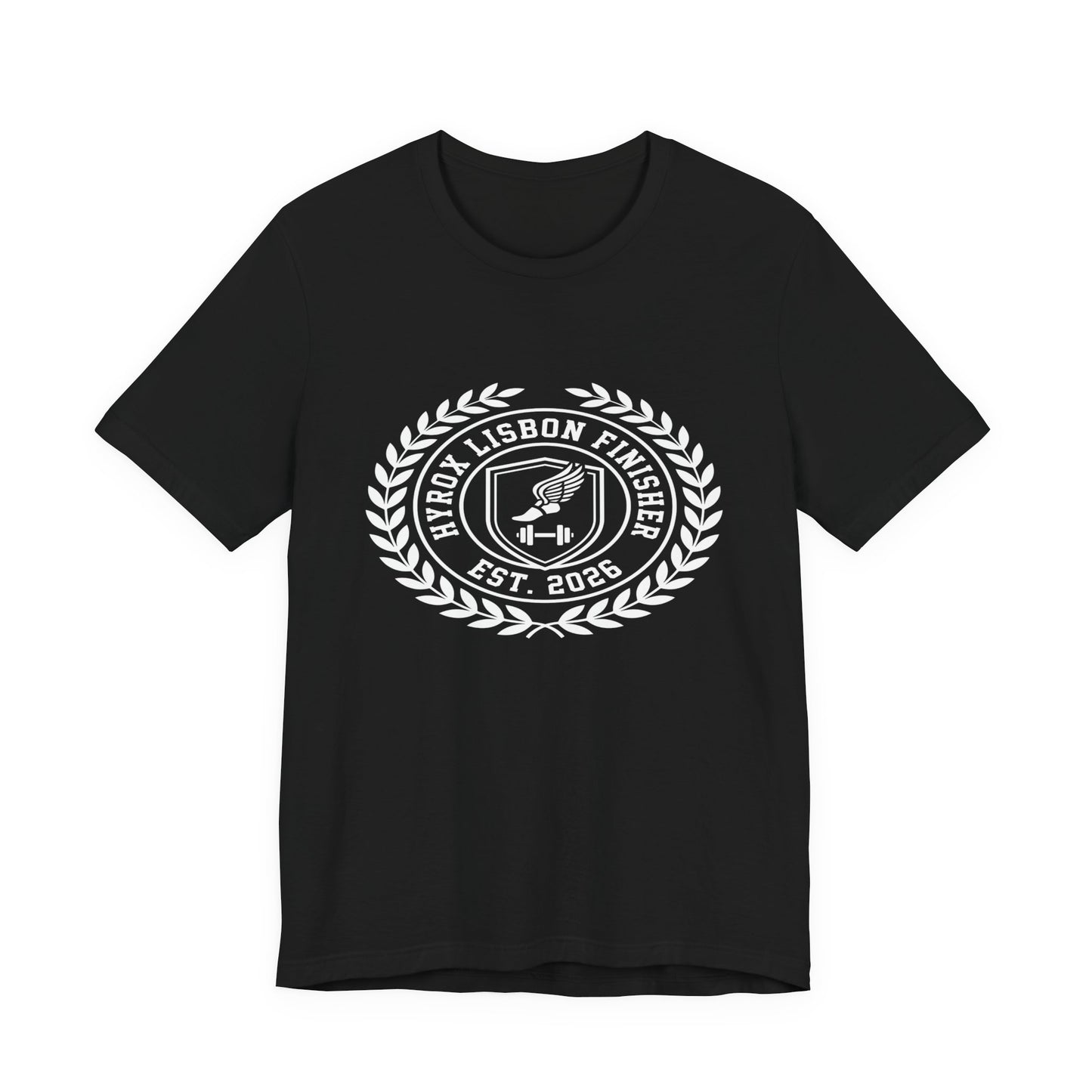 Tee HYROX Lisbon Finisher — back view | hybriddept