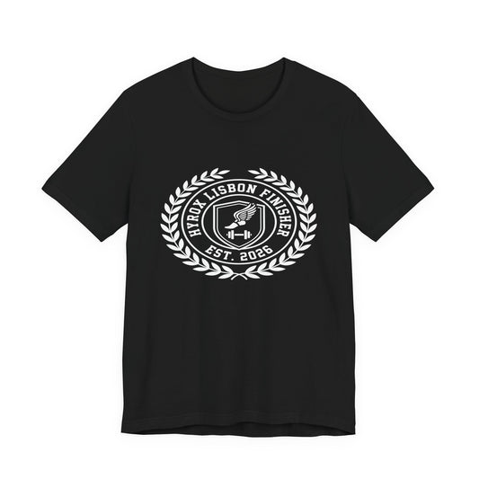 Tee HYROX Lisbon Finisher — back view | hybriddept