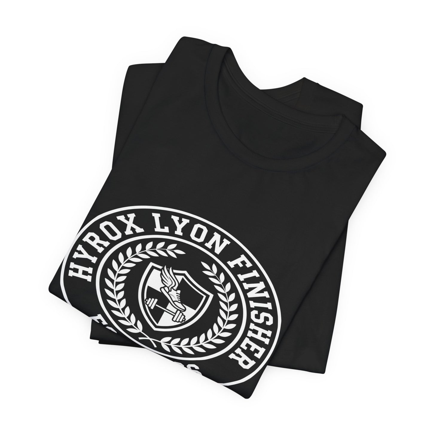 Tee HYROX Lyon Finisher — détail capuche | hybriddept