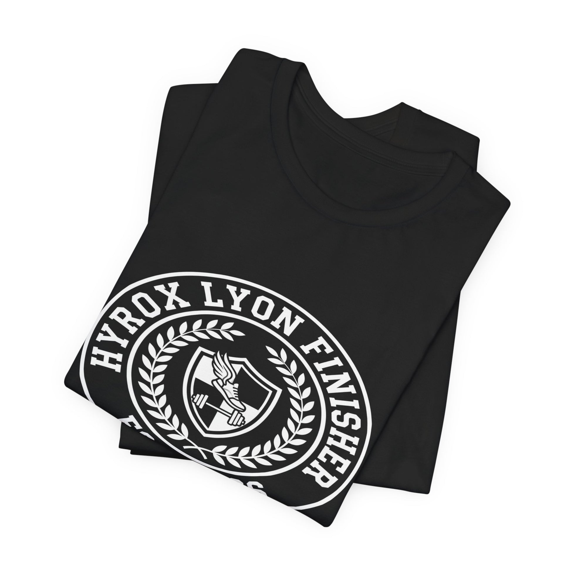 Tee HYROX Lyon Finisher — détail capuche | hybriddept