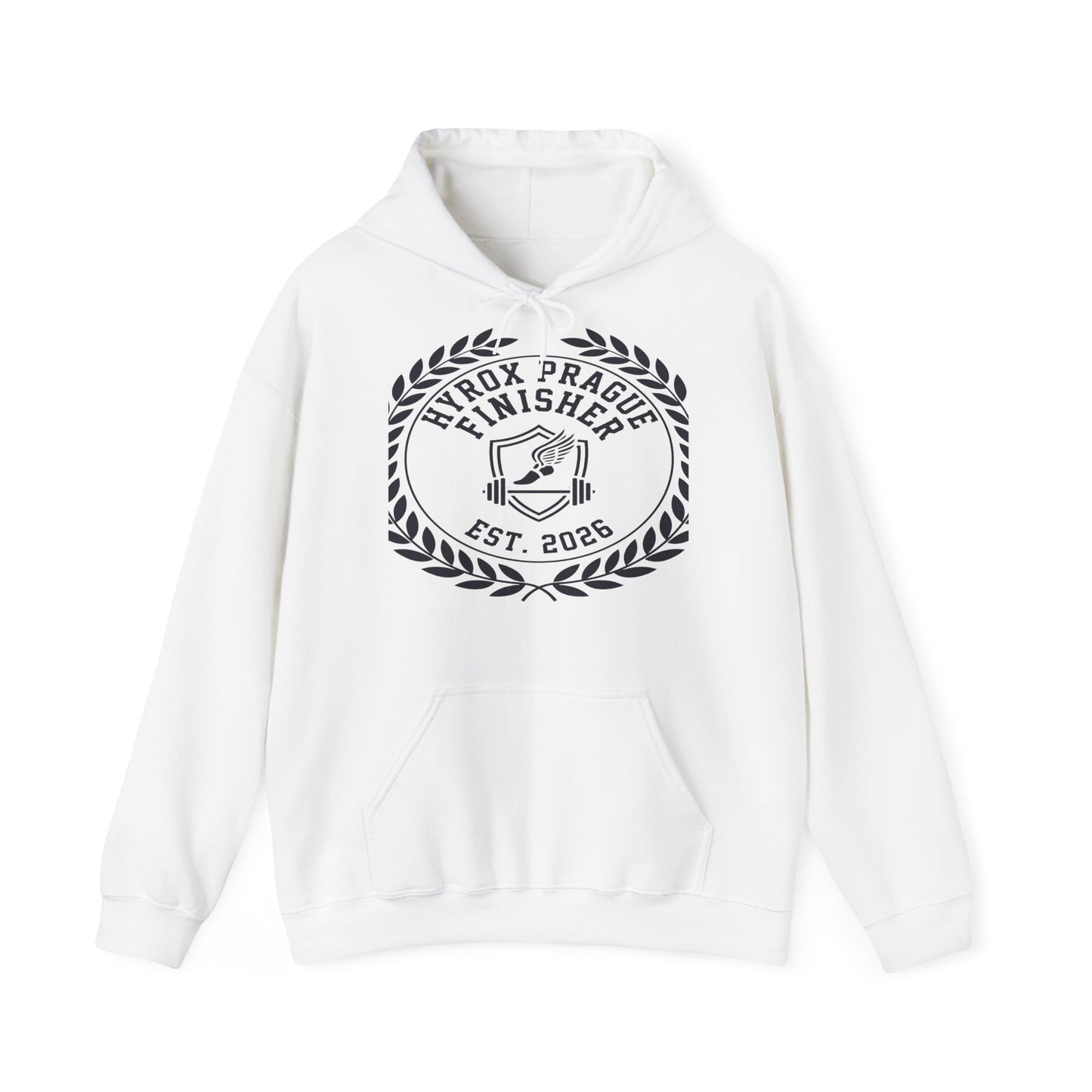 Hoodie HYROX Prague Finisher — back view | hybriddept