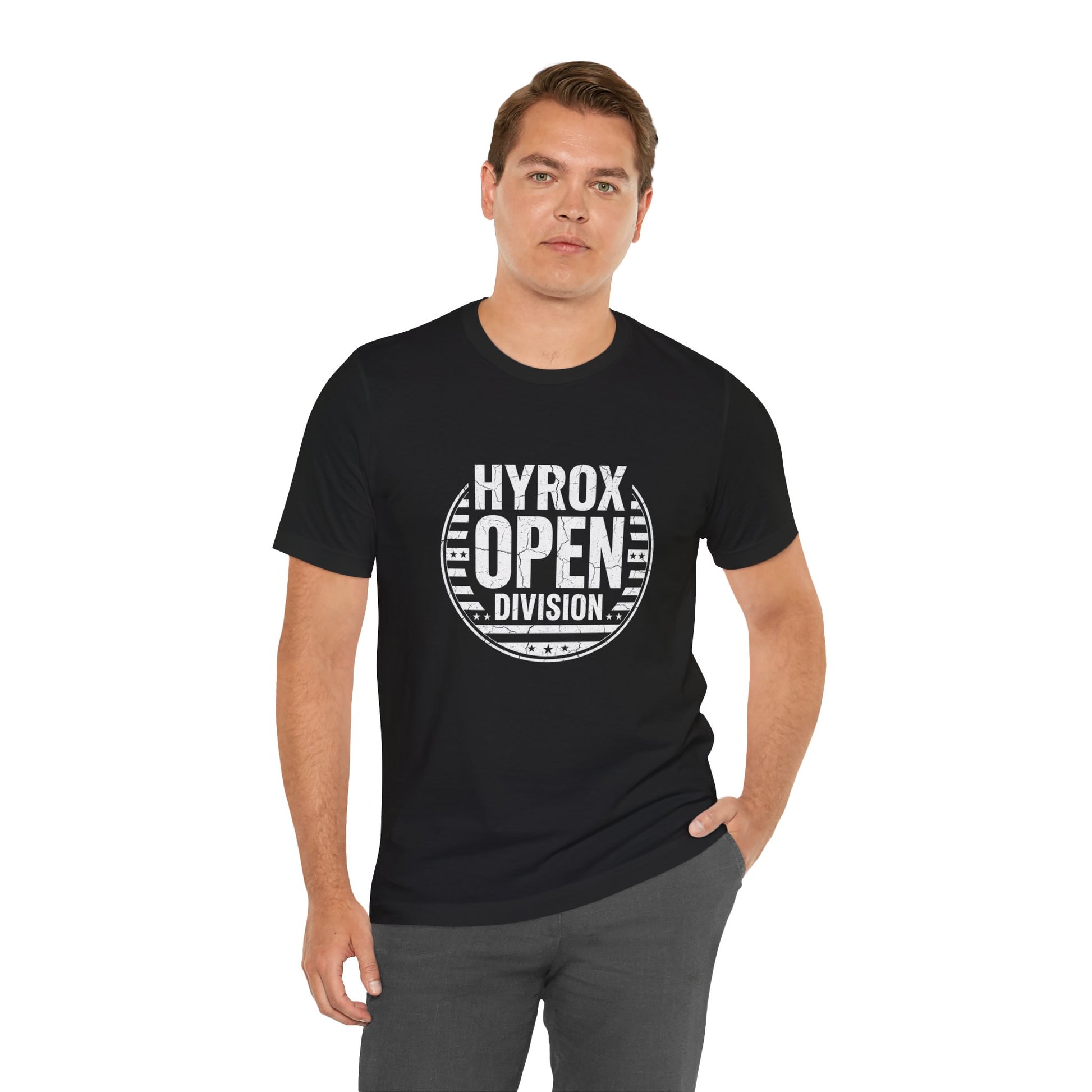 Tee HYROX Open — détail matière | HybridDept