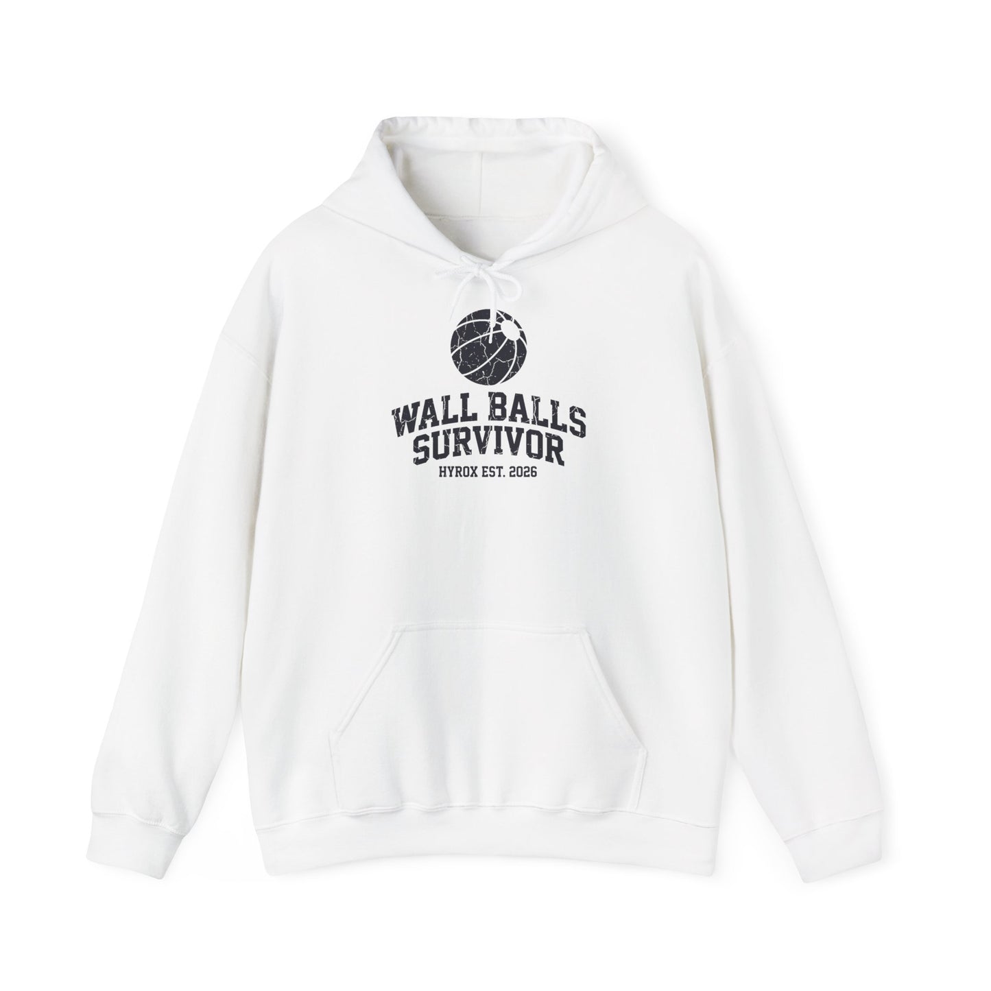 Hoodie Wall Balls Survivor — back view | hybriddept