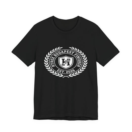 Tee HYROX Budapest Finisher — front view | hybriddept