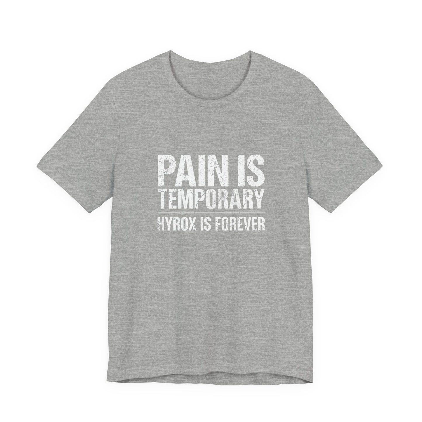 Tee Pain Is Temporary — détail inscription | hybriddept