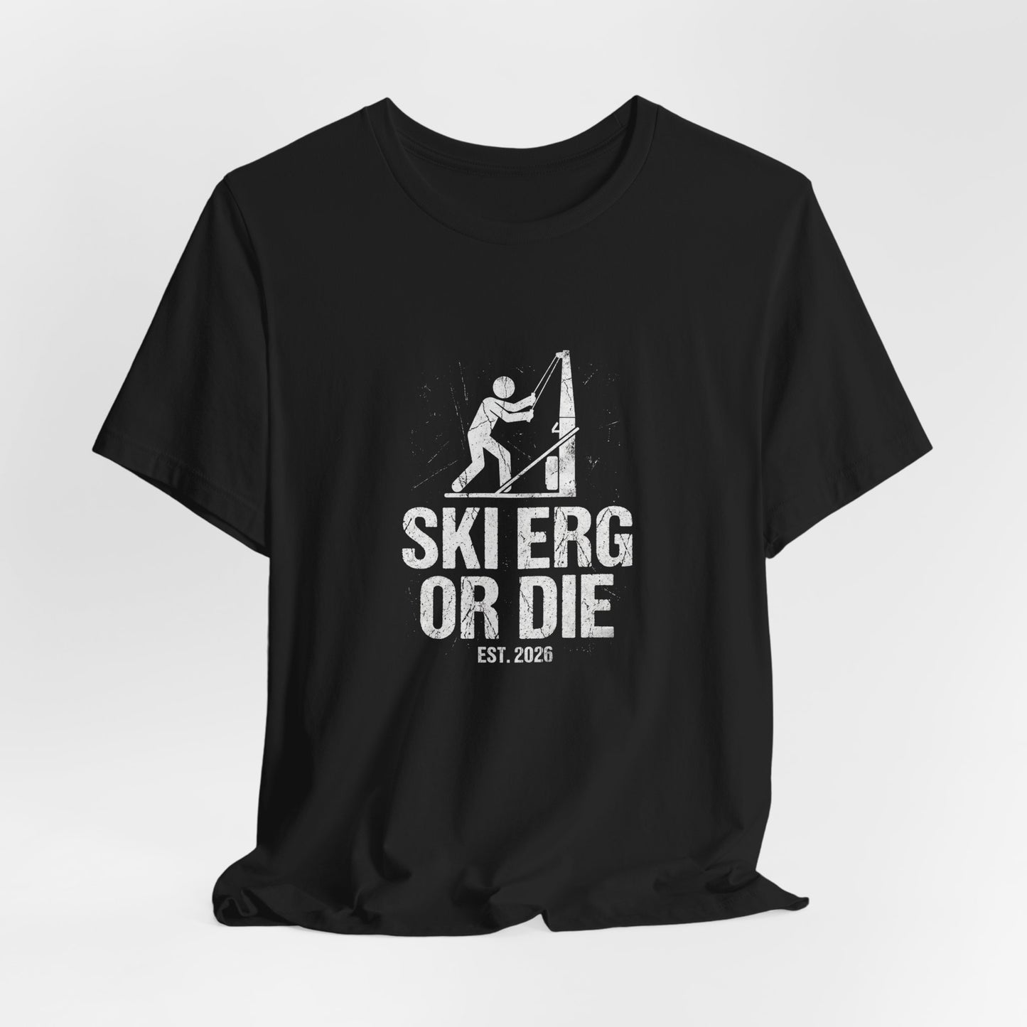 Tee Ski Erg Or Die — fabric detail | hybriddept