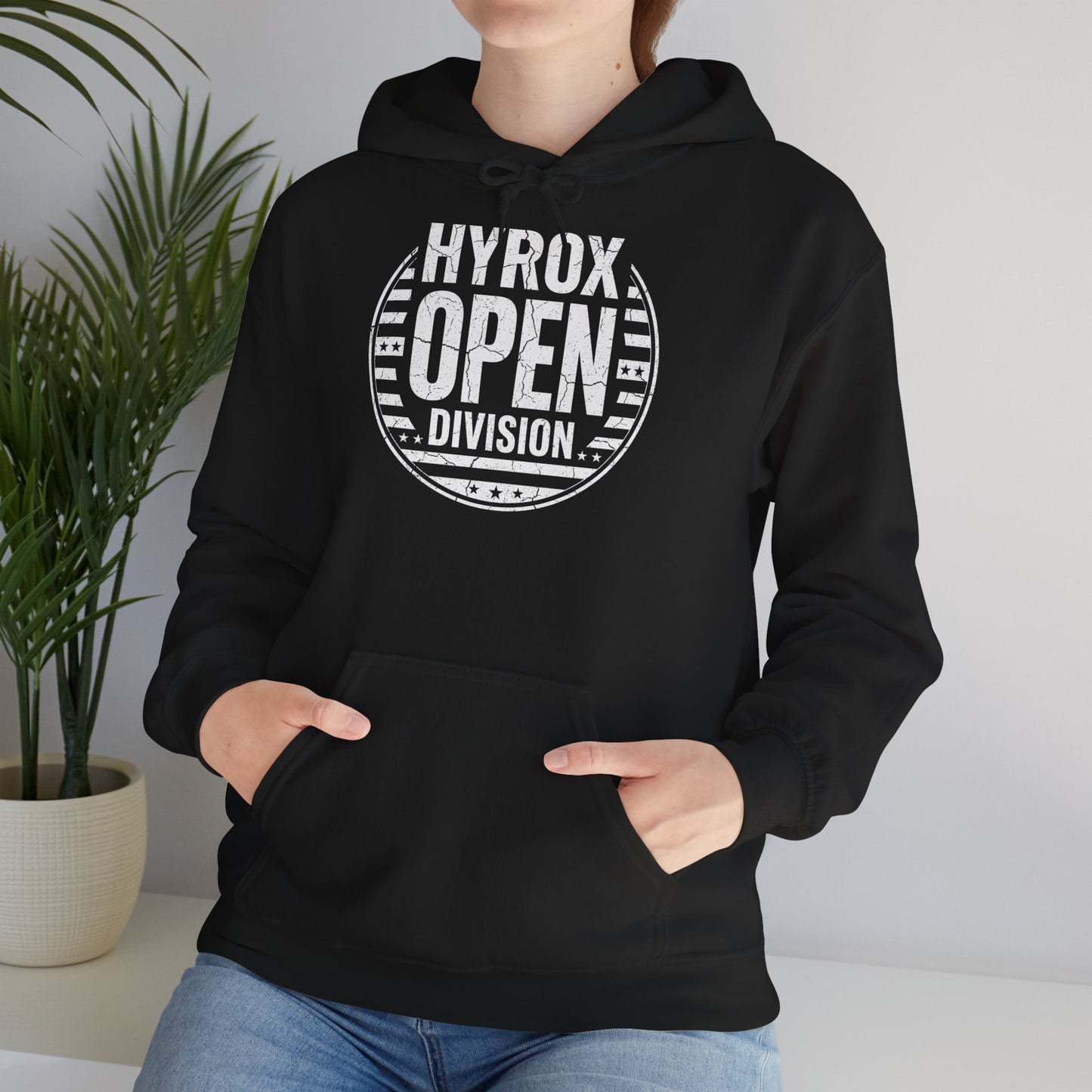 Hoodie HYROX Open — side view | hybriddept