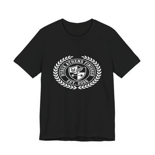 Tee HYROX Athens Finisher — front view | hybriddept