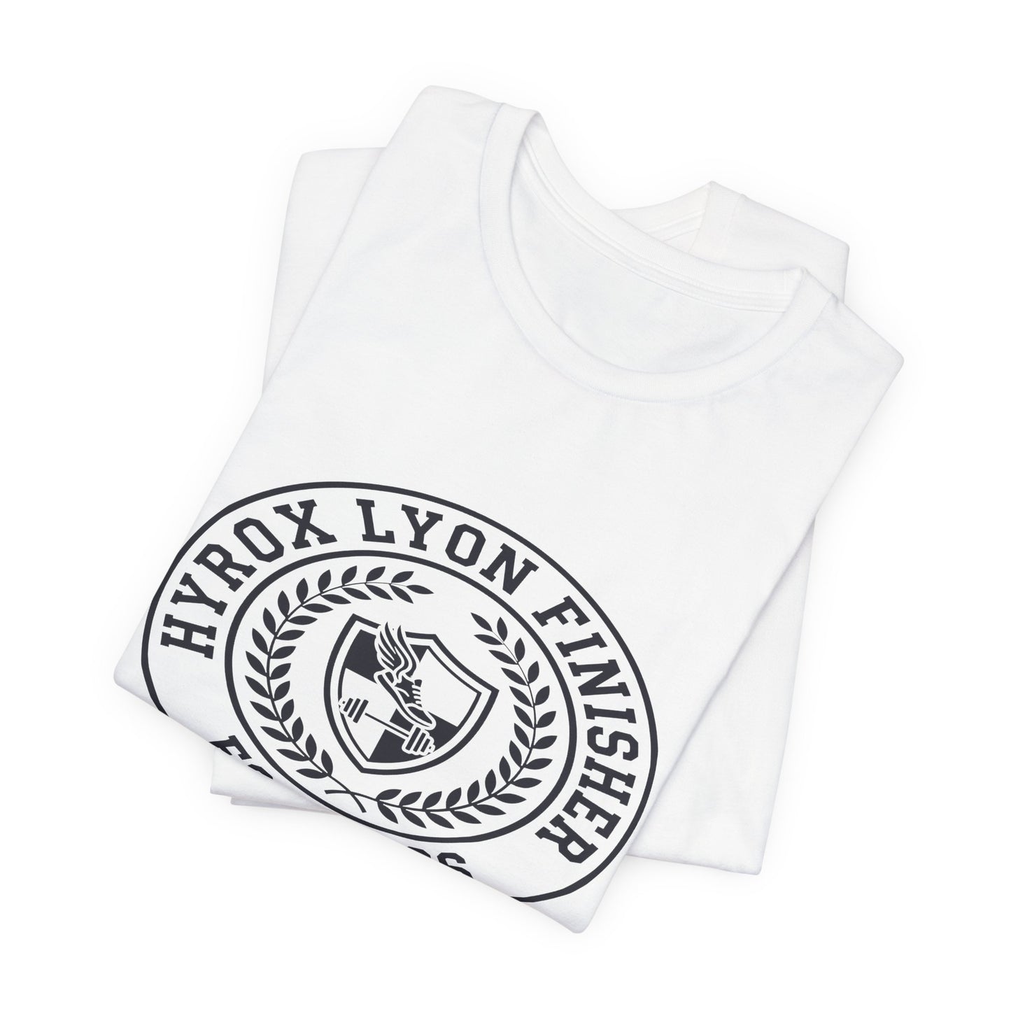 Tee HYROX Lyon Finisher — détail matière | HybridDept