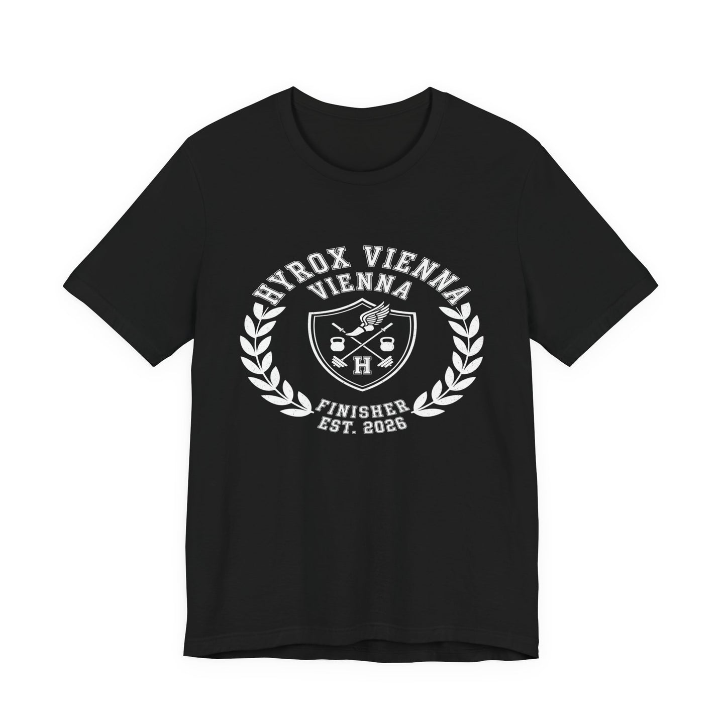 Tee HYROX Vienna Finisher — back view | hybriddept