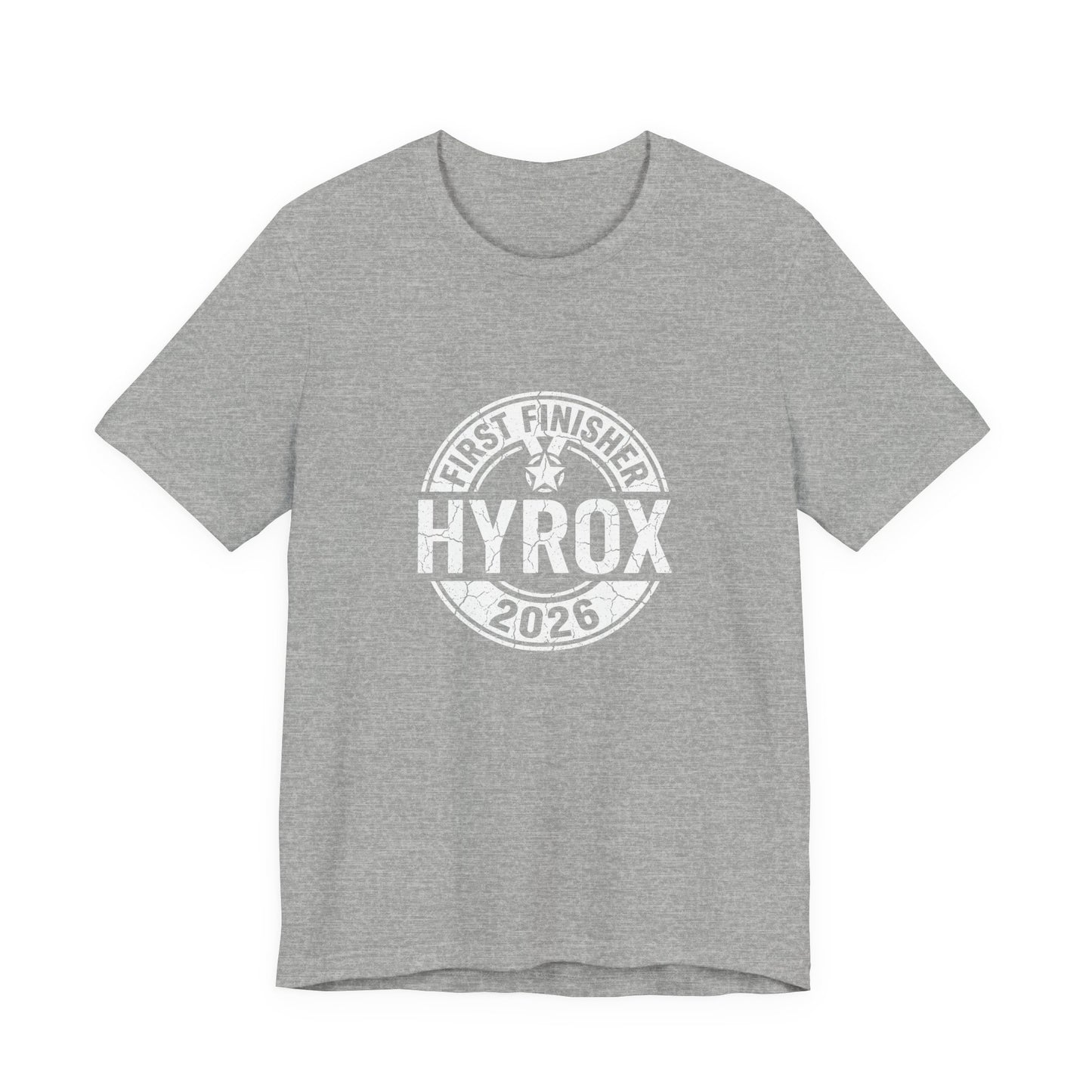 Tee First Finisher — détail inscription | hybriddept