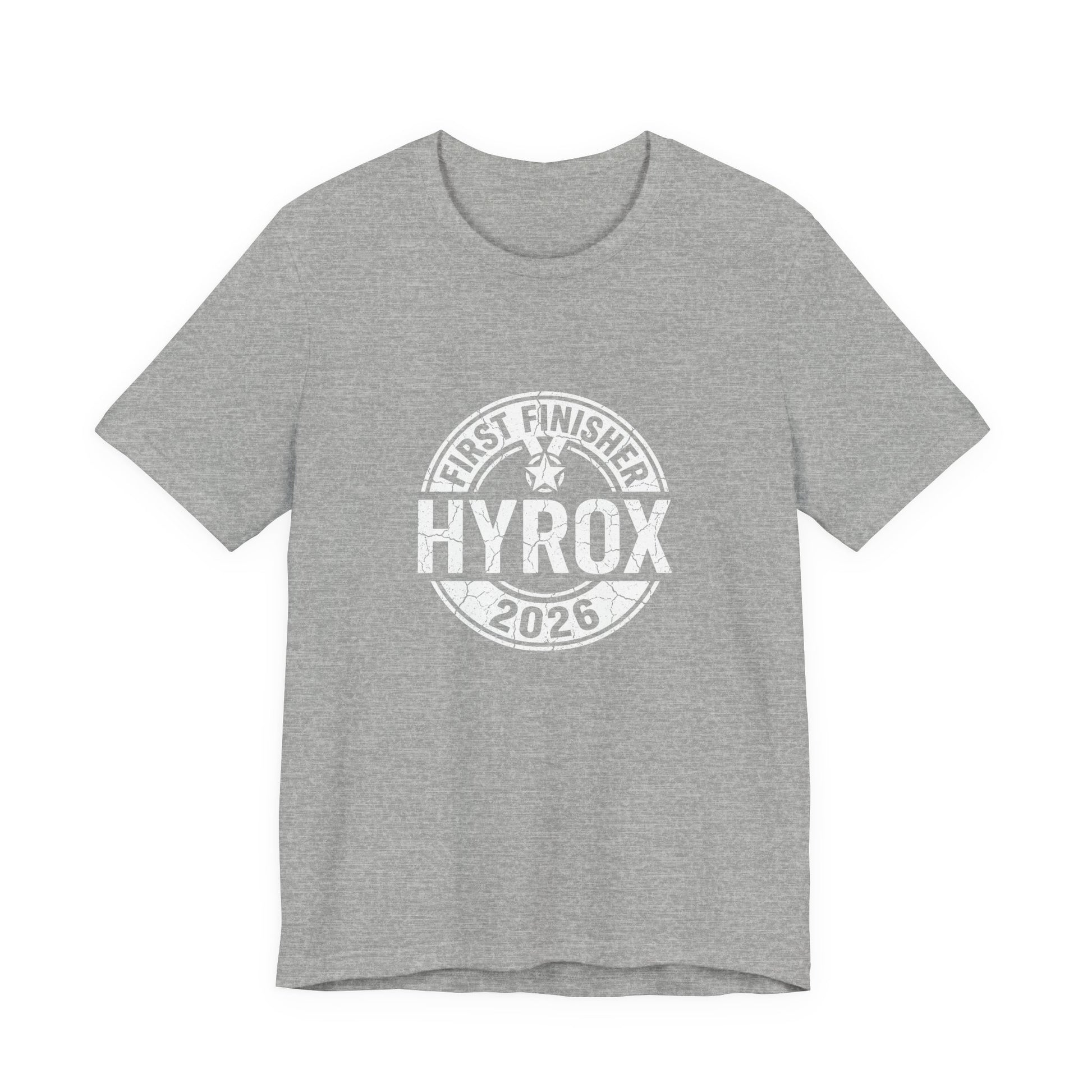 Tee First Finisher — détail inscription | hybriddept