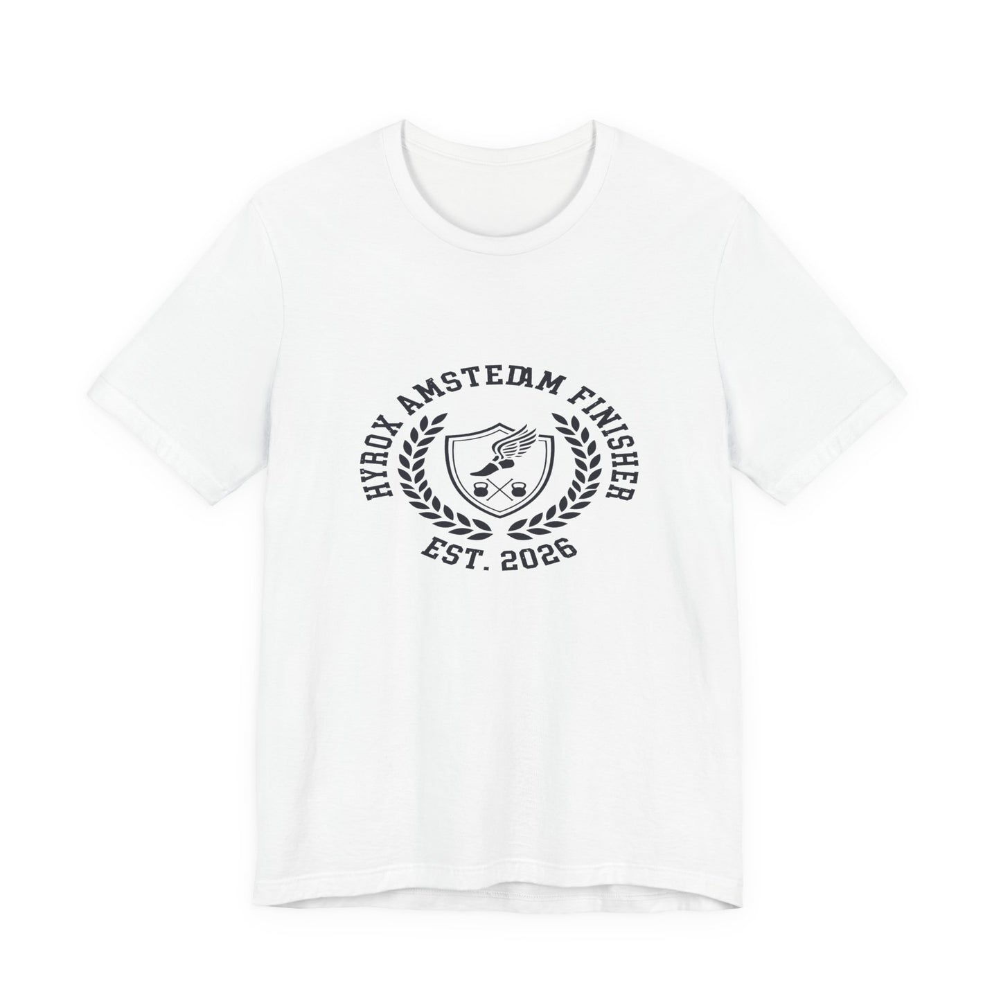 Tee HYROX Amsterdam Finisher — back view | hybriddept