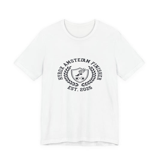 Tee HYROX Amsterdam Finisher — back view | hybriddept