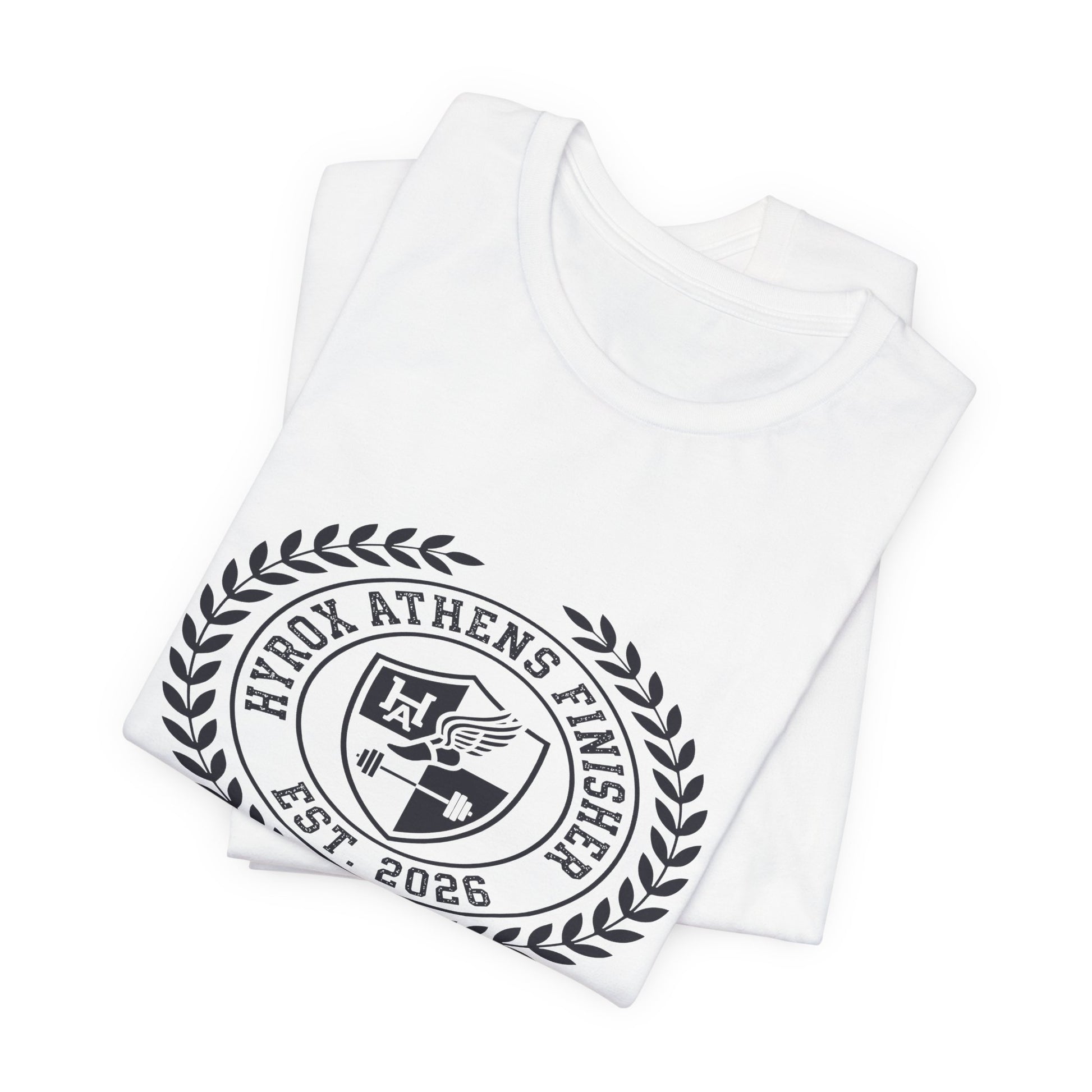 Tee HYROX Athens Finisher — fabric detail | hybriddept