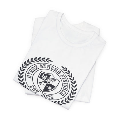 Tee HYROX Athens Finisher — fabric detail | hybriddept