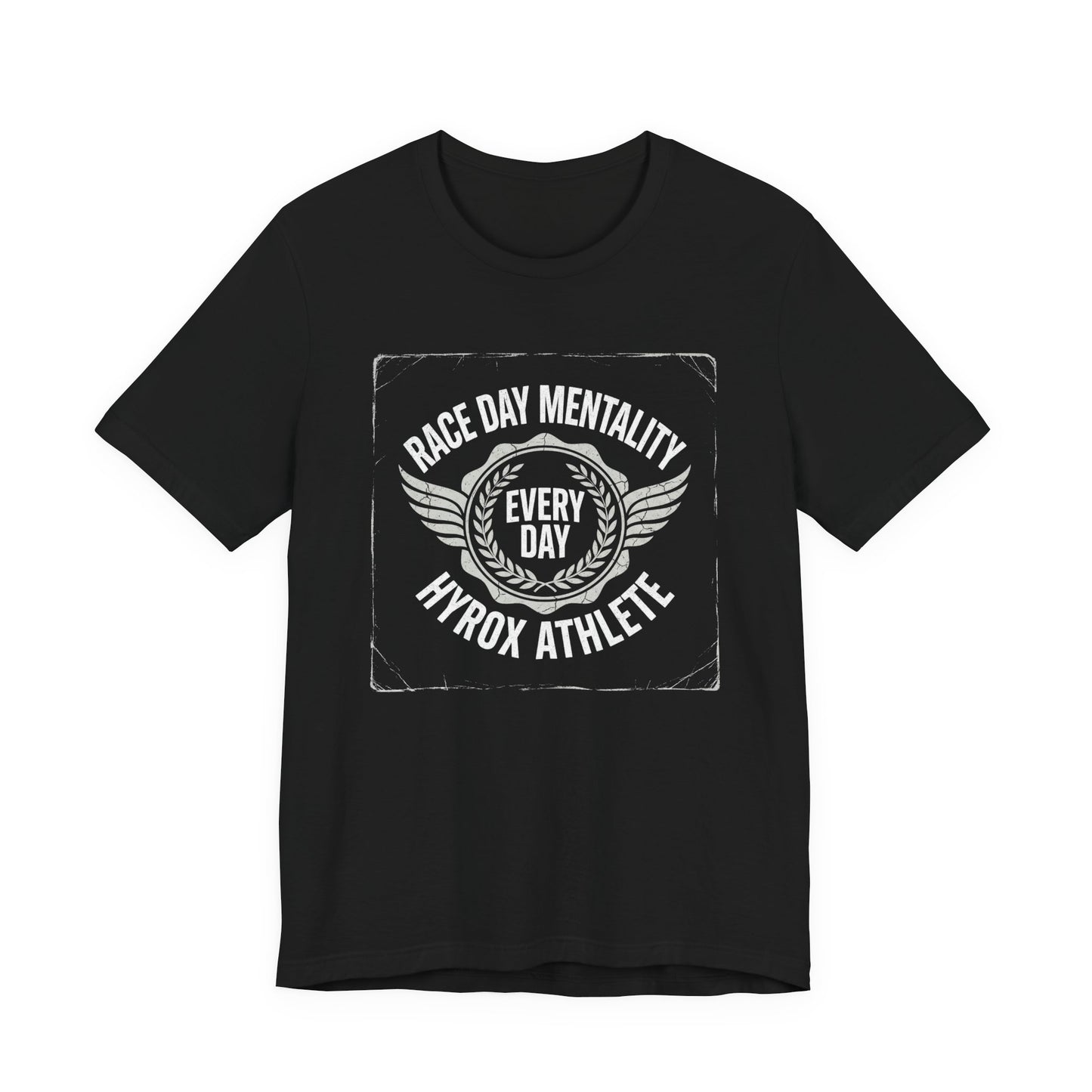 Tee Race Day Mentality — détail inscription | hybriddept