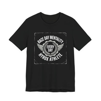 Tee Race Day Mentality — détail inscription | hybriddept