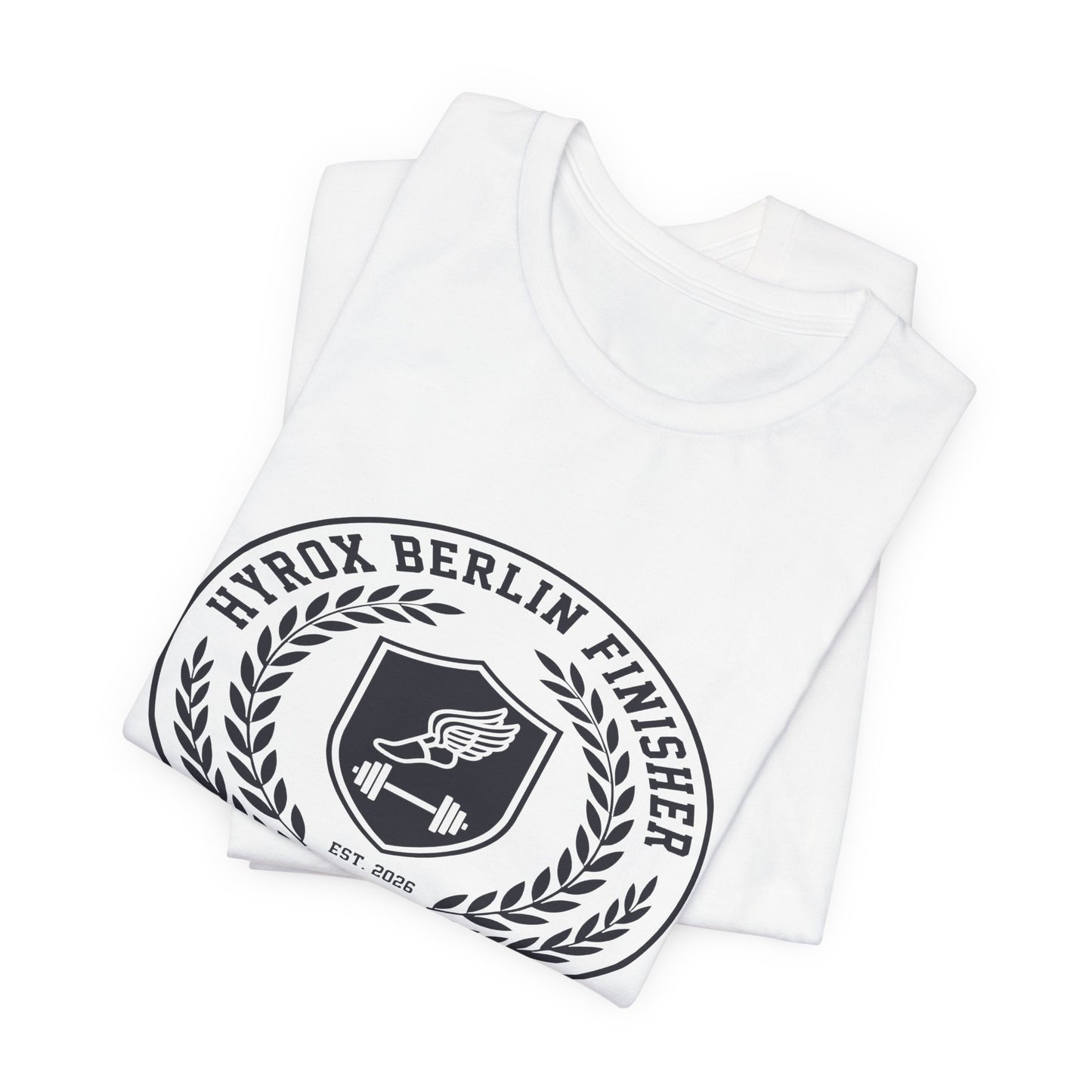 Tee HYROX Berlin Finisher — fabric detail | hybriddept
