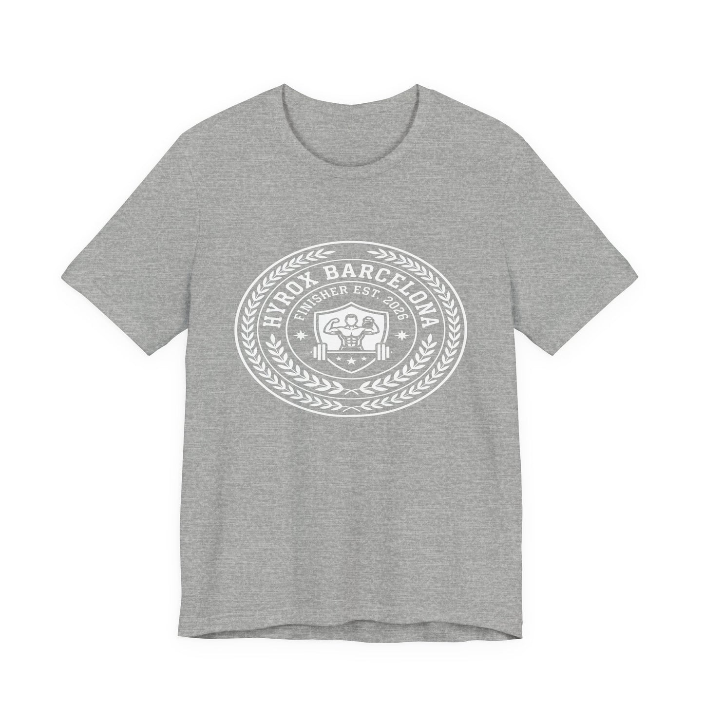 Tee HYROX Barcelona Finisher — détail inscription | hybriddept