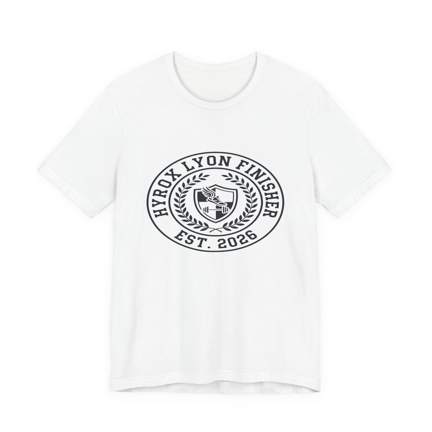 Tee HYROX Lyon Finisher — back view | hybriddept