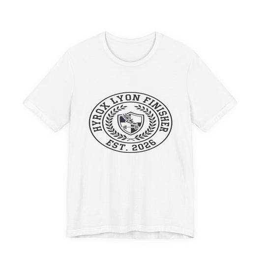 Tee HYROX Lyon Finisher — back view | hybriddept