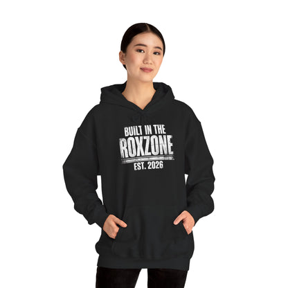 Hoodie Built In The Roxzone — side view | hybriddept