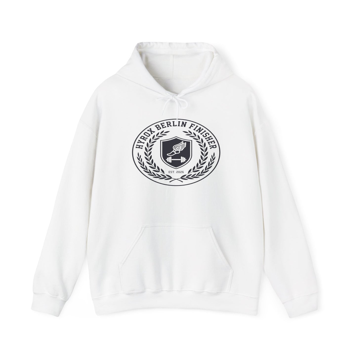 Hoodie HYROX Berlin Finisher — détail inscription | hybriddept