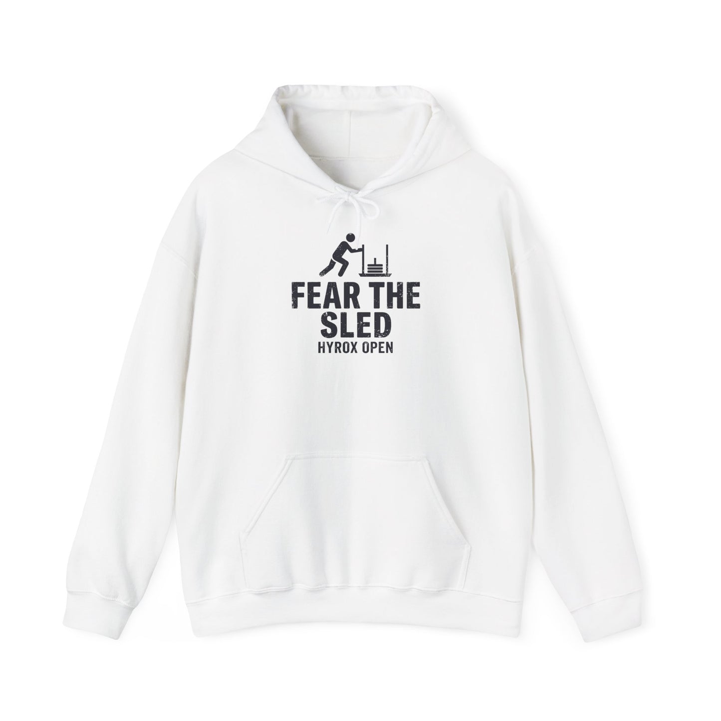 Hoodie Fear The Sled — détail inscription | hybriddept