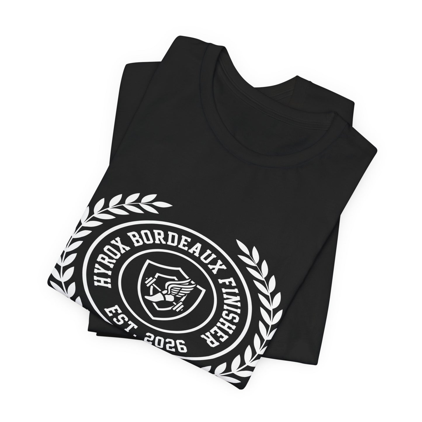 Tee HYROX Bordeaux Finisher — détail capuche | HybridDept