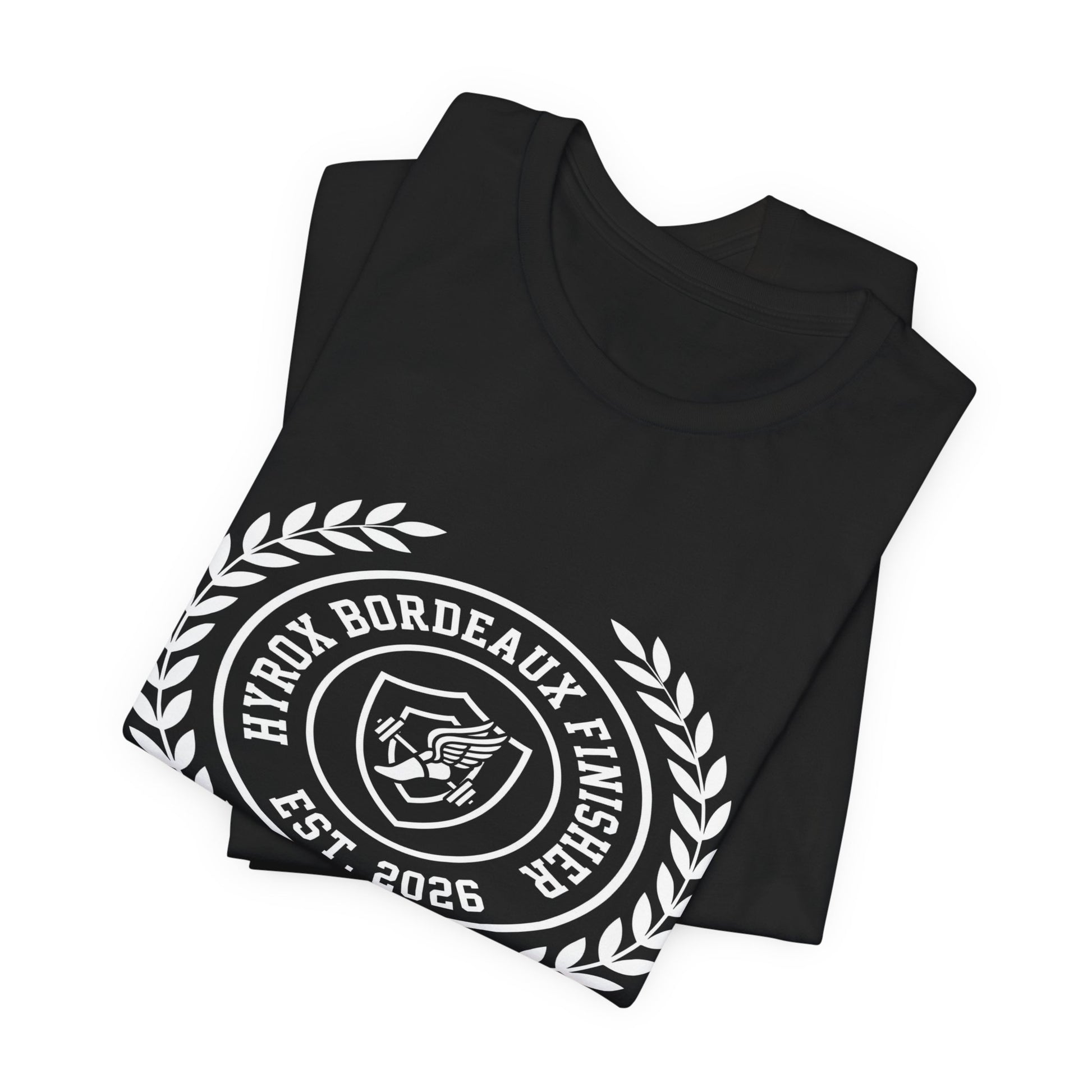 Tee HYROX Bordeaux Finisher — détail capuche | HybridDept