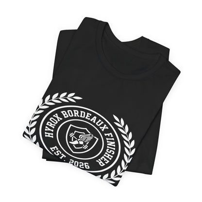 Tee HYROX Bordeaux Finisher — détail capuche | HybridDept