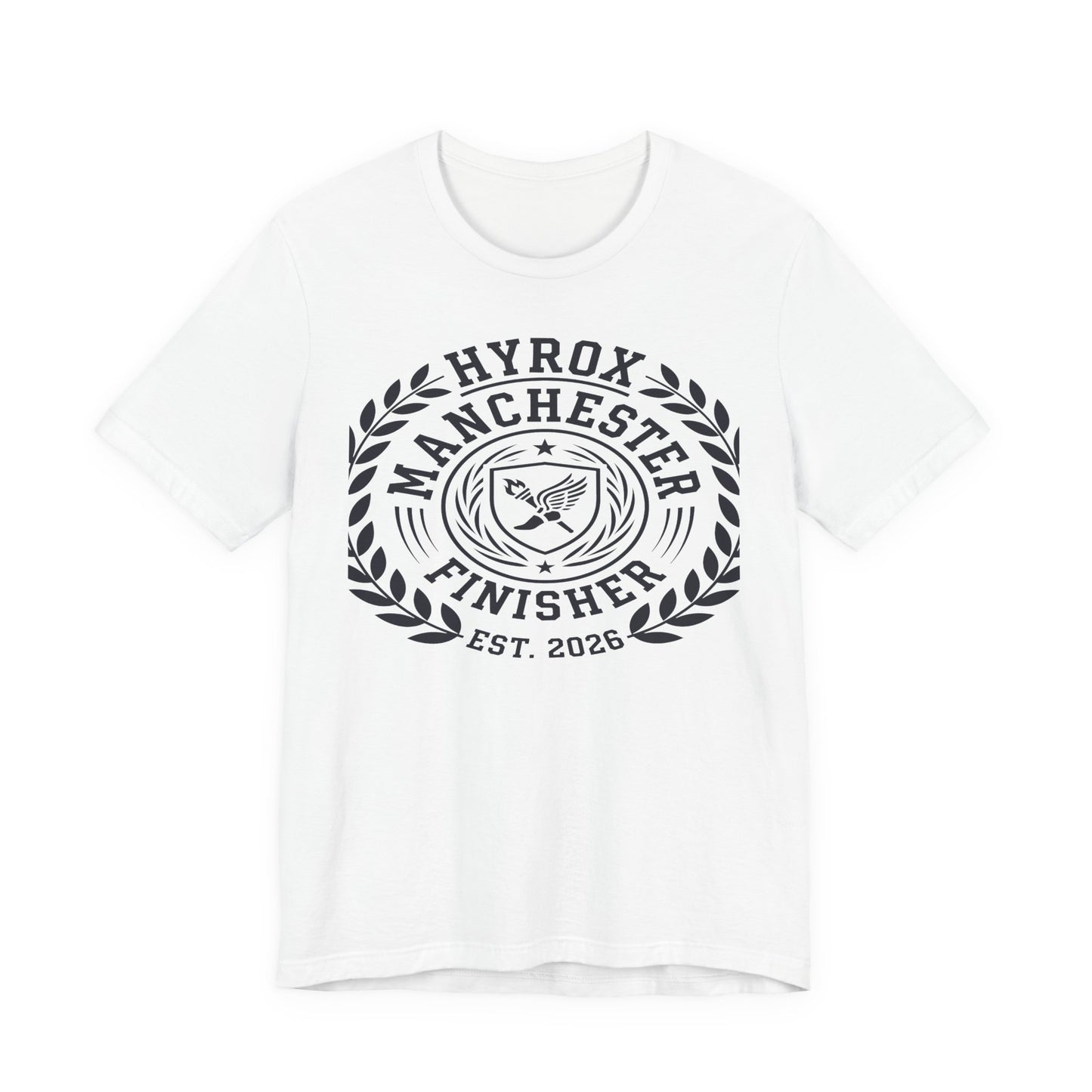 Tee HYROX Manchester Finisher — back view | hybriddept