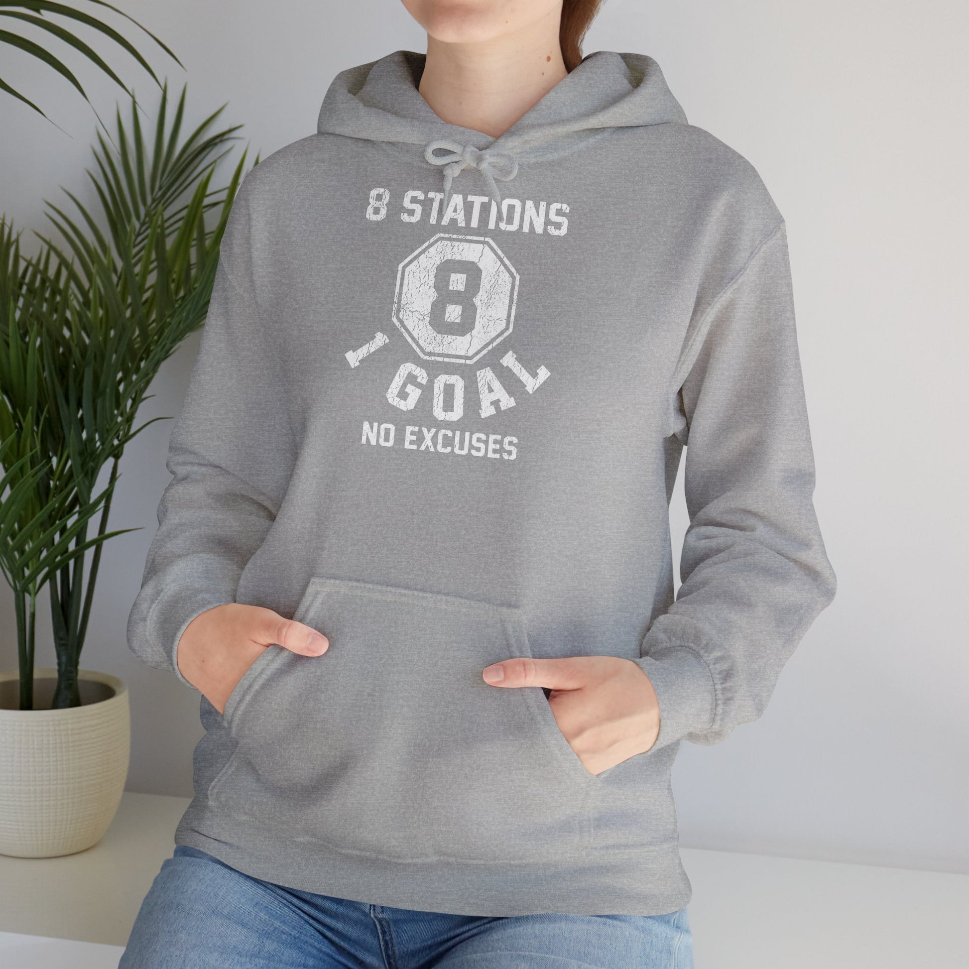 Hoodie 8 Stations 1 Goal — photo produit | HybridDept
