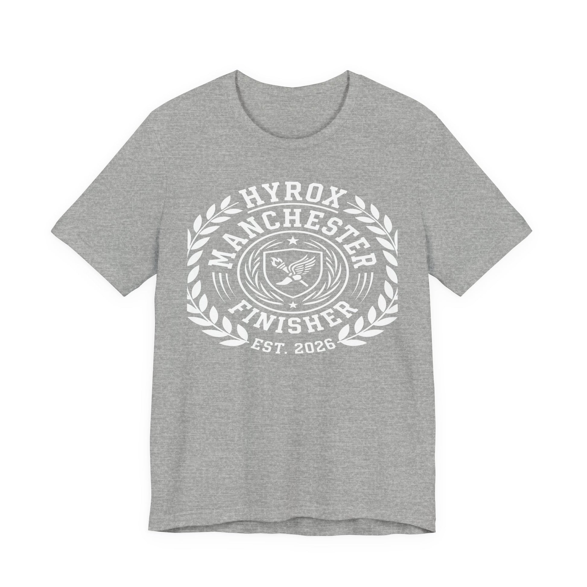 Tee HYROX Manchester Finisher — détail inscription | HybridDept