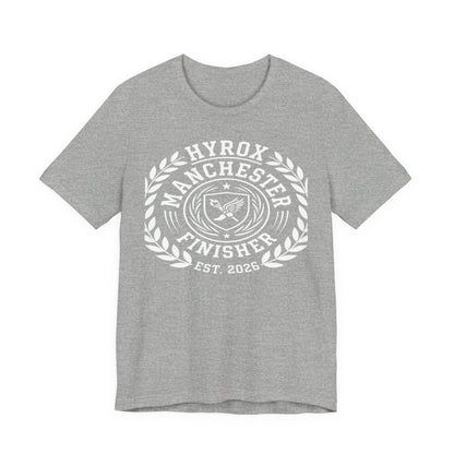 Tee HYROX Manchester Finisher — détail inscription | HybridDept