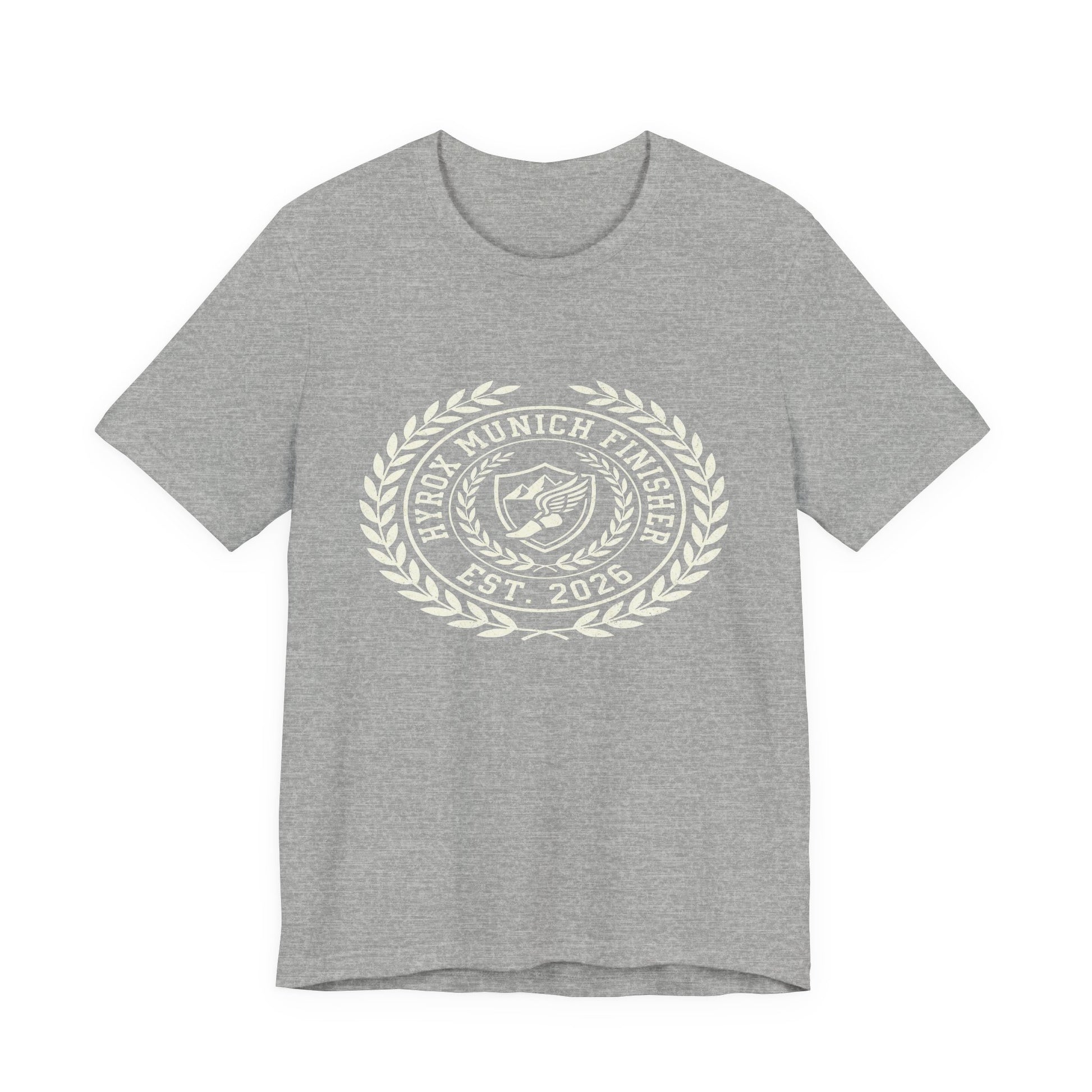 Tee HYROX Munich Finisher — détail inscription | hybriddept
