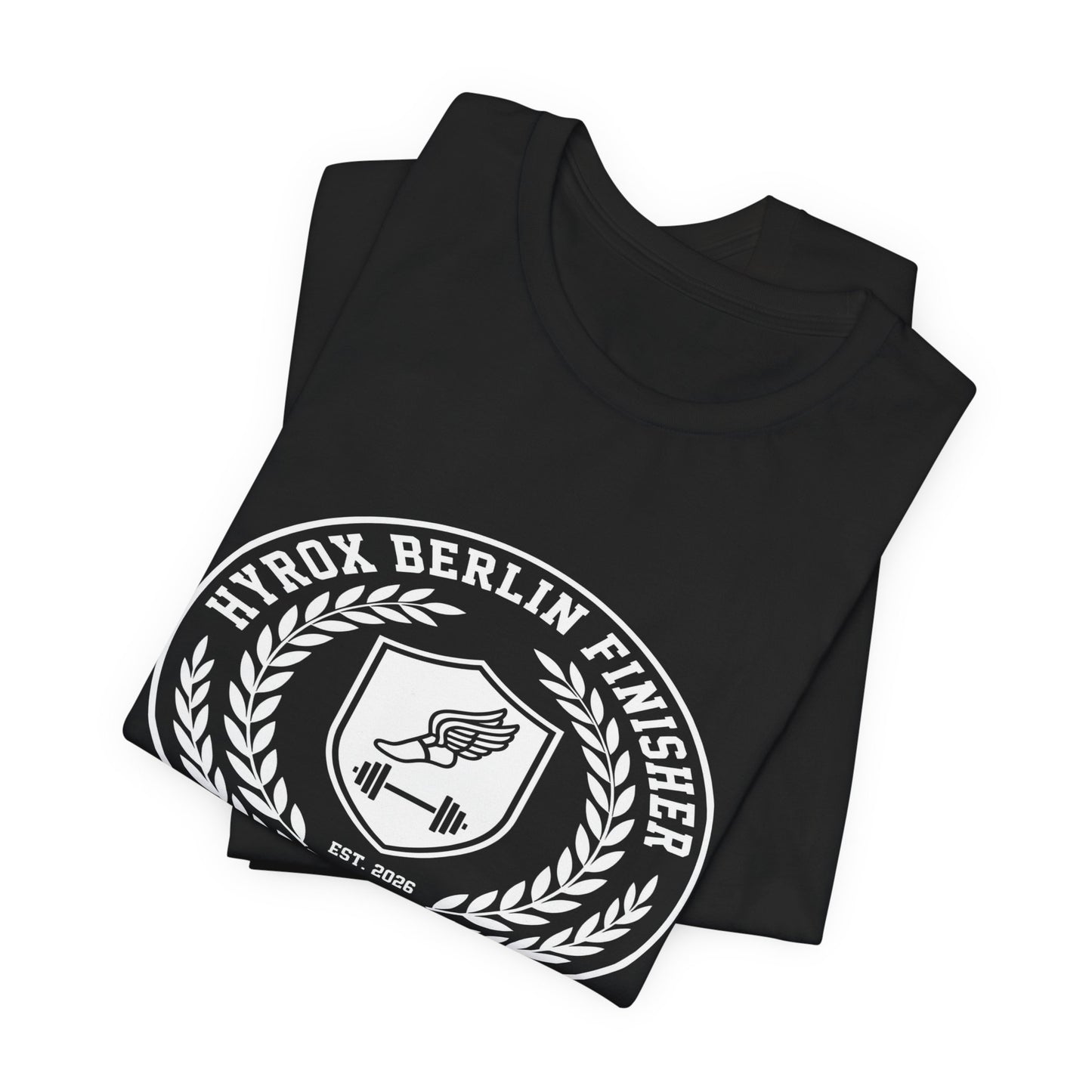 Tee HYROX Berlin Finisher — détail capuche | hybriddept