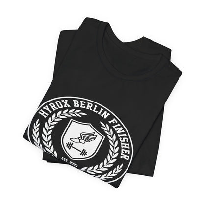 Tee HYROX Berlin Finisher — détail capuche | hybriddept