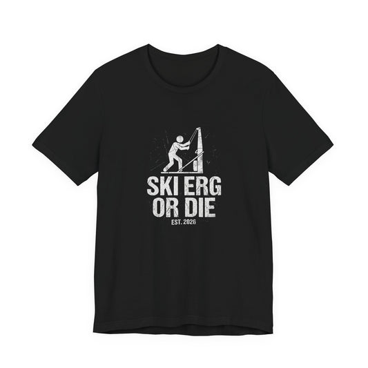 Tee Ski Erg Or Die — vue de face | HybridDept